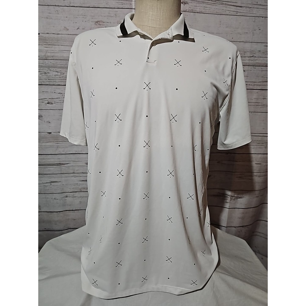 Nike White Long Sleeve Tee with Black Accents